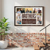 Personalized Brothers Canvas Wall Art Custom Photo Print Inspirational Make the Good Times Better Decor