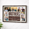Personalized Brothers Canvas Wall Art Custom Photo Print Inspirational Make the Good Times Better Decor - No Frame