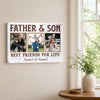 Personalized Canvas Print Wall Art - Father And Son Best Friends For Life