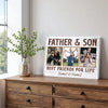 Personalized Canvas Print Wall Art - Father And Son Best Friends For Life