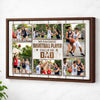 Personalized Canvas Print Wall Art - My Favorite Basketball Player Calls Me Dad - Brown Frame / 12x9