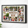 Personalized Canvas Print Wall Art - My Favorite Basketball Player Calls Me Dad - Black Frame / 12x9