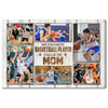 Personalized Canvas Print Wall Art - My Favorite Basketball Player Calls Me Mom