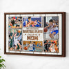 Personalized Canvas Print Wall Art - My Favorite Basketball Player Calls Me Mom - Brown Frame / 12x9