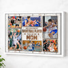 Personalized Canvas Print Wall Art - My Favorite Basketball Player Calls Me Mom - White Frame / 12x9