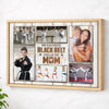 Personalized Canvas Print Wall Art - My Favorite Black Belt Karate Calls Me Mom - Natural Frame / 12x9