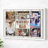 Personalized Canvas Print Wall Art - My Favorite Black Belt Karate Calls Me Dad - White Frame / 12x9