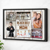 Personalized Canvas Print Wall Art - My Favorite Black Belt Karate Calls Me Mom - Frame / 12x9