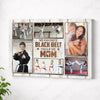 Personalized Canvas Print Wall Art - My Favorite Black Belt Karate Calls Me Mom - No Frame / 12x9