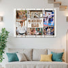Personalized Canvas Print Wall Art - My Favorite Black Belt Karate Calls Me Dad