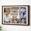 Personalized Canvas Print Wall Art - My Favorite Black Belt Karate Calls Me Dad - Brown Frame / 12x9
