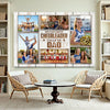 Personalized Canvas Print Wall Art - My Favorite Cheerleader Calls Me Dad