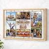 Personalized Canvas Print Wall Art - My Favorite Cheerleader Calls Me Dad - Natural Frame / 12x9