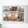 Personalized Canvas Print Wall Art - My Favorite Cheerleader Calls Me Dad - White Frame / 12x9