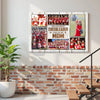 Personalized Canvas Print Wall Art - My Favorite Cheerleader Calls Me Mom