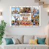 Personalized Canvas Print Wall Art - My Favorite Cheerleader Calls Me Dad