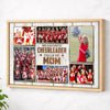 Personalized Canvas Print Wall Art - My Favorite Cheerleader Calls Me Mom - Natural Frame / 12x9