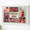 Personalized Canvas Print Wall Art - My Favorite Cheerleader Calls Me Mom - White Frame / 12x9