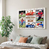 Personalized Canvas Print Wall Art - My Favorite Football Player Calls Me Mom