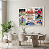 Personalized Canvas Print Wall Art - My Favorite Football Player Calls Me Mom