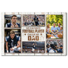 Personalized Canvas Print Wall Art - My Favorite Football Player Calls Me Dad
