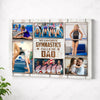 Personalized Canvas Print Wall Art - My Favorite Gymnast Calls Me Dad - No Frame / 12x9