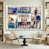 Personalized Canvas Print Wall Art - My Favorite Gymnast Calls Me Dad