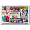 Personalized Canvas Print Wall Art - My Favorite Hockey Player Calls Me Mom