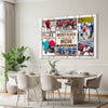Personalized Canvas Print Wall Art - My Favorite Hockey Player Calls Me Mom