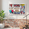 Personalized Canvas Print Wall Art - My Favorite Hockey Player Calls Me Mom