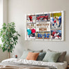 Personalized Canvas Print Wall Art - My Favorite Hockey Player Calls Me Mom
