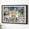 Personalized Canvas Print Wall Art - My Favorite Lacrosse Player Calls Me Mom - Black Frame / 12x9