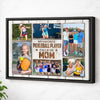 Personalized Canvas Print Wall Art - My Favorite Pickleball Player Calls Me Mom - Black Frame / 12x9