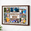 Personalized Canvas Print Wall Art - My Favorite Pickleball Player Calls Me Mom - Brown Frame / 12x9