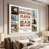 Personalized Canvas Prints - Custom Photo - My Favorite Basketball Player Calls Me Dad
