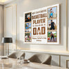 Personalized Canvas Prints - Custom Photo - My Favorite Basketball Player Calls Me Dad