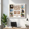 Personalized Canvas Prints - Custom Photo - My Favorite Basketball Player Calls Me Dad