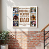 Personalized Canvas Prints - Custom Photo - My Favorite Football Player Calls Me Dad