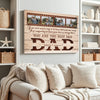 Personalized Canvas Wall Art - Best Dad Ever - Custom Gift from Kids for Father’s Day