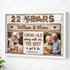 Personalized Celebrating 22 Years Together Canvas Grow Old Along With Me Custom Photo Wall Art 22nd Anniversary Gift