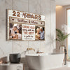 Personalized Celebrating 22 Years Together Canvas Grow Old Along With Me Custom Photo Wall Art 22nd Anniversary Gift