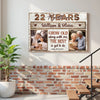Personalized Celebrating 22 Years Together Canvas Grow Old Along With Me Custom Photo Wall Art 22nd Anniversary Gift