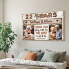 Personalized Celebrating 22 Years Together Canvas Grow Old Along With Me Custom Photo Wall Art 22nd Anniversary Gift