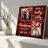 Personalized Having A Holly Jolly Christmas Canvas Custom Photo Wall Art Family Gift