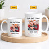 Personalized Our Love Story Coffee Mug Custom Photo Couple Valentine’s Day Gift