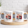 Personalized Our Love Story Coffee Mug Custom Photo Couple Valentine’s Day Gift