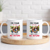 Personalized I’m Your No Refund Coffee Mug Custom Couple Photo Valentine’s Day Gift for Boyfriend or Girlrfriend