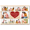 Personalized Couple Canvas - Custom Photo & Names Romantic Anniversary Gift - 12x9
