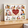 Personalized Couple Canvas - Custom Photo & Names Romantic Anniversary Gift