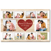 Personalized Couple Canvas - Custom Photo & Names Romantic Anniversary Gift